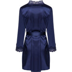 LIVCO CORSETTI FASHION - JACQUELINE LC 90249 MORGENMANTEL + HEMD + PANTY MARINEBLAU S/M