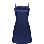 LIVCO CORSETTI FASHION - JACQUELINE LC 90249 MORGENMANTEL + HEMD + PANTY MARINEBLAU S/M