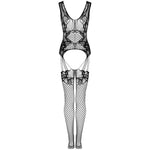 LIVCO CORSETTI FASHION - JULOVE BODYSTOCKING SCHWARZ EINE GRÖSSE