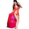 CHILIROSE - CR 3275 BABYDOLL LANG & TANGA SCHWARZ S/M