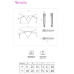 LIVCO CORSETTI FASHION - NEMALIA SET STRUMPFHALTER + STRÜMPFE + HANDSCHUHE SCHWARZ