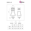 LIVCO CORSETTI FASHION - BINELLA SET BABYDOLL + TANGA SCHWARZ
