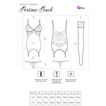 LIVCO CORSETTI FASHION - PERSINNE PEACH SET KORSET + HÖSCHEN + STRÜMPFE