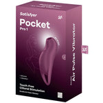SATISFYER - POCKET PRO 1 KLITORIS-STIMULATOR GRANAT