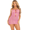 LEG AVENUE - KLEID HERZ & SCHLEIFEN ROSA EINHEITSGRÖSSE
