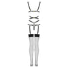 LIVCO CORSETTI FASHION - THIARA LC 20213 SET BODY + STRÜMPFE SCHWARZ S/M