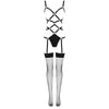 LIVCO CORSETTI FASHION - THIARA LC 20213 SET BODY + STRÜMPFE SCHWARZ S/M