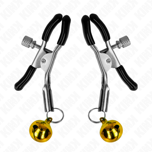 KINK - GOLDENE EINZELNE GLOCKEN-NIPPELNKLEMME 6 CM