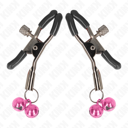 KINK - DOPPELGLÖCKCHEN-NIPPELKLAMMER ROSA 6 CM
