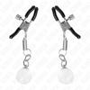 KINK - GLASPERLEN-NIPPELKLAMMERN SILBER 6 CM