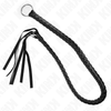 KINK - SCHLANGENPEITSCHE MIT SCHWARZEM HANDRING 65 CM