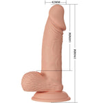 BAILE - SCHÖNE BEGEGNUNG ZEBULON FLEXIBLER REALISTISCHER DILDO 19.4 CM NATÜRLICH
