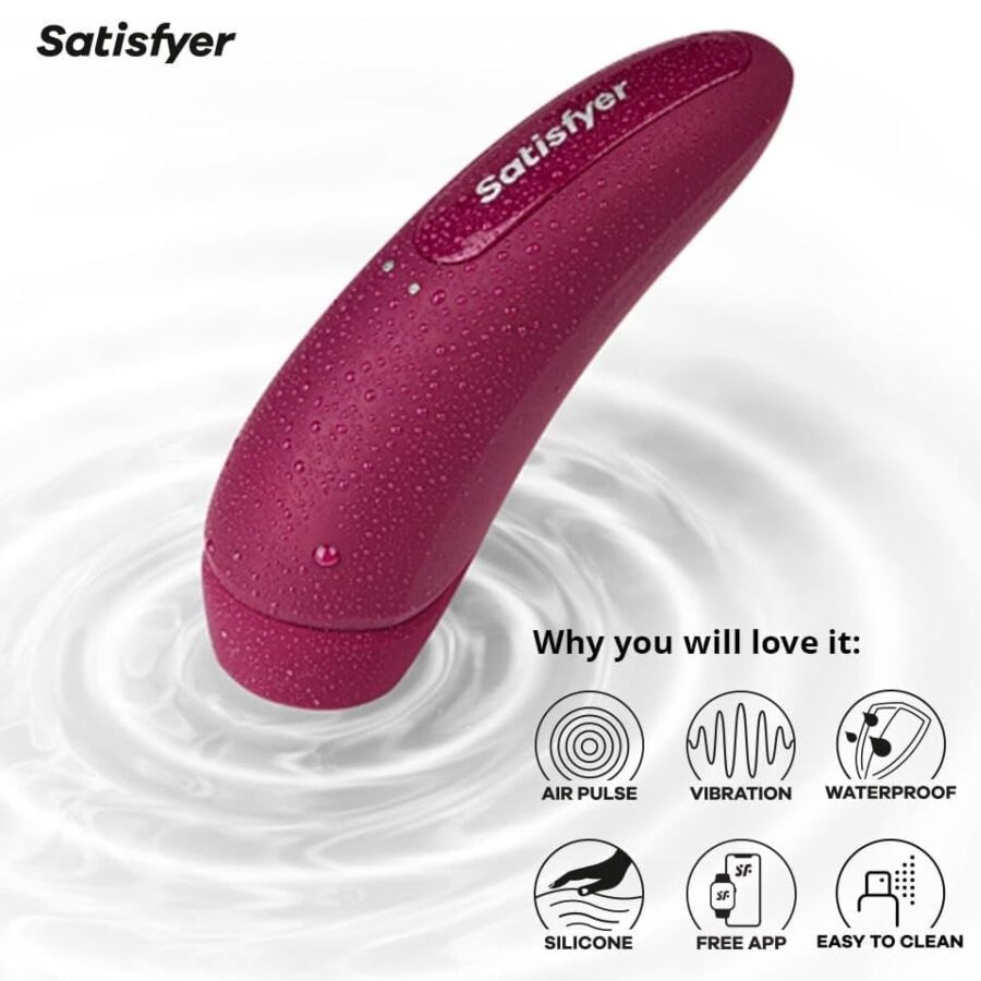 SATISFYER - CURVY 1 + ROT PINK