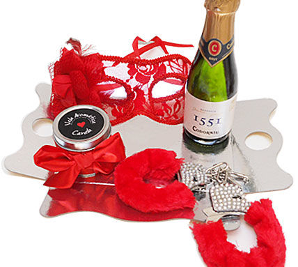 INEDIT - EROTIC KIT ROTE VENETISCHE MASKE