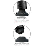 KING COCK - VIBRIERENDER DILDO MIT HODEN 23 CM SCHWARZ