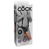 KING COCK - 30,5 CM HOLLOW STRAP-ON SUSPENDER SYSTEM - FLEISCH
