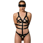 LEG AVENUE - KINK - TEDDY UND AUGENMASKE