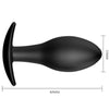 PRETTY LOVE - ANAL PLUG SILIKONANKER 8.5 CM SCHWARZ
