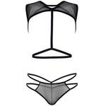 LEG AVENUE - NET KÖRPERGURT UND G-STRING 81538 - EINHEITSGRÖSSE