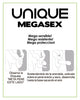 UNIQ - MEGASEX LATEX FREE SENSITIVE CONDOMS 3 UNITS