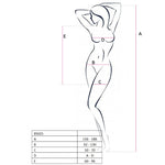 PASSION - WOMAN BS025 BODYSTOCKING SCHWARZ KLEIDERSTIL EINE GRÖSSE
