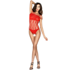 PASSION - WOMAN BS035 ROTER BODYSTOCKING, EINE GRÖSSE