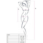 PASSION - WOMAN BS027 SCHWARZES KLEIDERBodystocking, Einheitsgröße