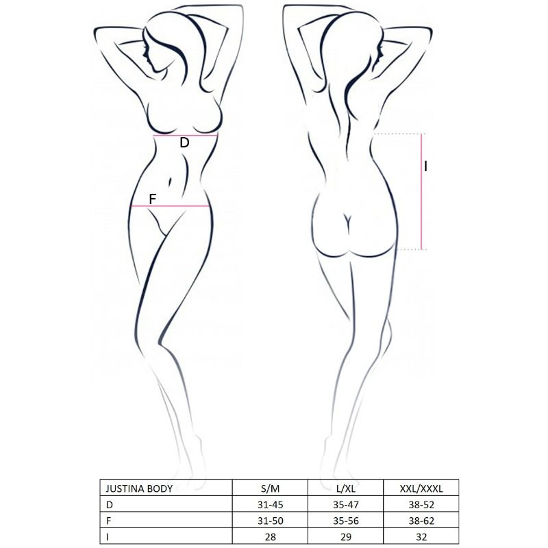 PASSION - WOMAN JUSTINA TEDDY SCHWARZ GRÖSSE L/XL