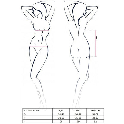 PASSION - WOMAN JUSTINA TEDDY SCHWARZ GRÖSSE L/XL