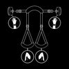 FETISH SUBMISSIVE - POSITION MIT OFFENEN BEINEN UND HANDSCHELLEN MIT NOPRENE-FUTTER