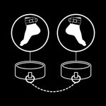 FETISH SUBMISSIVE - KNÖCHELSTZE AUS VEGANEM LEDER MIT NOPRENE-FUTTER