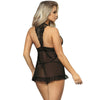 SUBBLIME - BABYDOLL OPEN BLACK S / M.