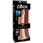 KING COCK - DREIFACHER DICHTEHAHN 23 CM