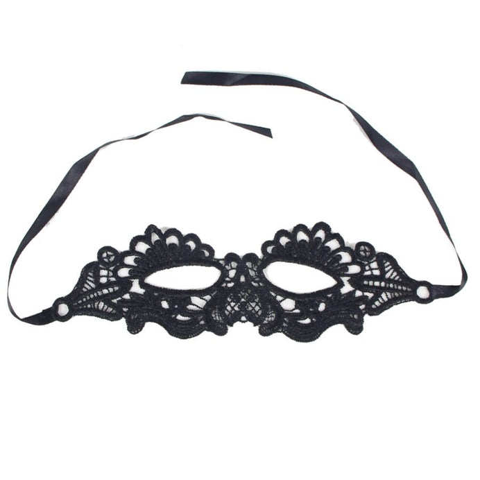 QUEEN LINGERIE - SCHWARZE MASKE EINER GRÖSSE