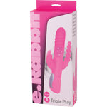 SEVEN CREATIONS - E RABBIT TRIPLE PLAY ROSA TRIPLE STIMULATION VIBRATOR