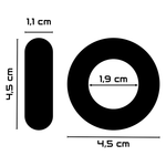 POWERING - SUPER FLEXIBLER UND WIDERSTANDSFÄHIGER PENISRING 4,5 CM KLAR