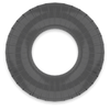 POWERING - SUPER FLEXIBLER UND WIDERSTANDSFÄHIGER PENISRING 4,5 CM PR07 SCHWARZ