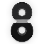 POWERING - SUPER FLEXIBLER UND WIDERSTANDSFÄHIGER DOPPEL-PENISRING PR09 SCHWARZ