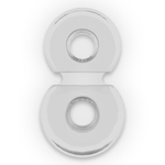 POWERING - SUPER FLEXIBLER UND WIDERSTANDSFÄHIGER DOPPEL-PENISRING PR09 KLAR