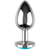 COQUETTE TOYS - ANALPLUG METALLBLAU FARBE GRÖSSE M 3,5 X 8CM